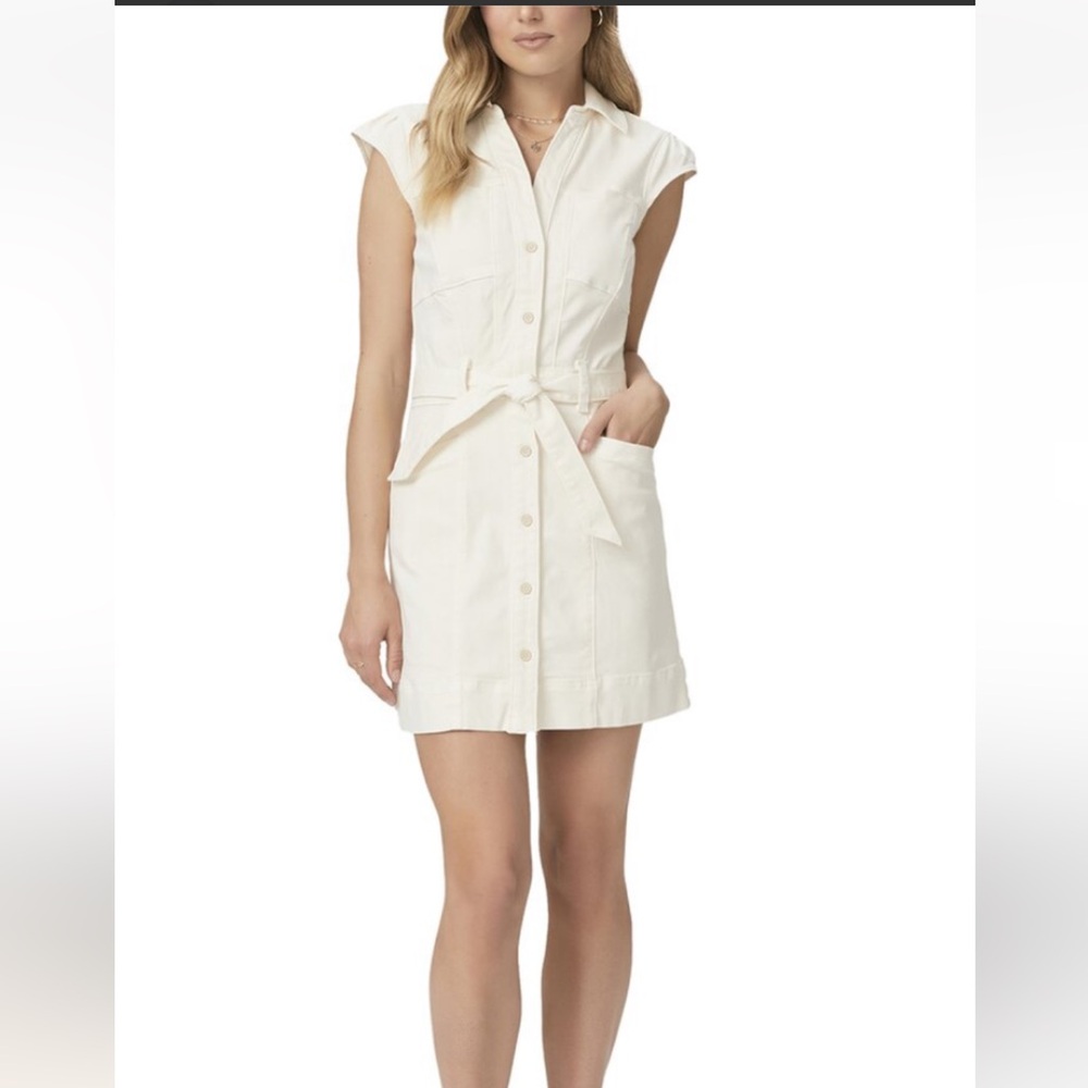 PAIGE Jaxsyn white/Cream Mini Dress, size 0 / XS, New Without Tags
